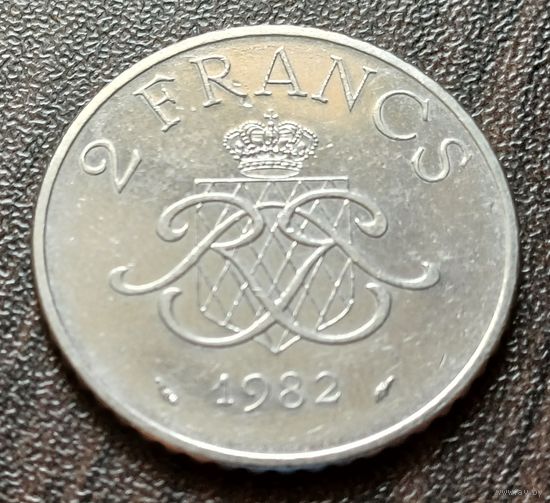 Монако 2 франка, 1982    ( 1-9-7 )