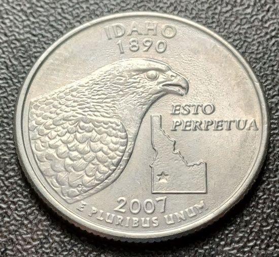США 1/4  доллара, 2007 Квотер штата Айдахо   D     ( 1-4-1 )