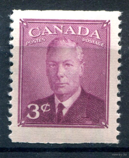 Британские колонии - Канада - 1949/51г. - король Георг VI, перфорация 12:б/п, 3 с - 1 марка - MH [Mi 253 G]. #3-WB-80-A-2