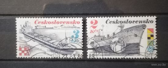 Чехословакия. 1989г. Корабли.