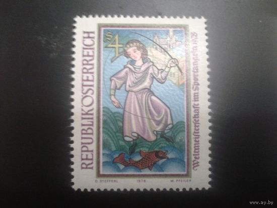 Австрия 1978 ангел, живопись**