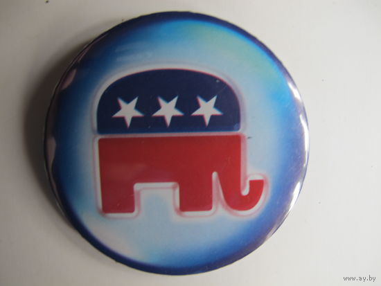 Предвыборный значок Республиканской партии США