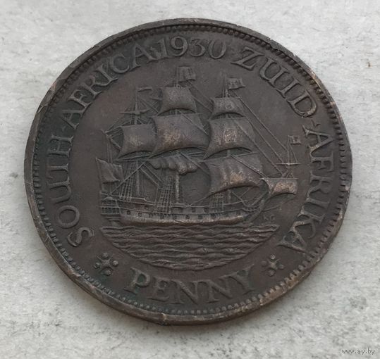 ЮАР 1 пенни 1930 Георг V - очень нечастая!
