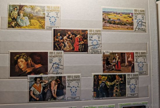 Умм аль-Кивейн 1967г. Картины  на Всемирной выставке "EXPO '67" - Монреаль, Канада. * полная серия.