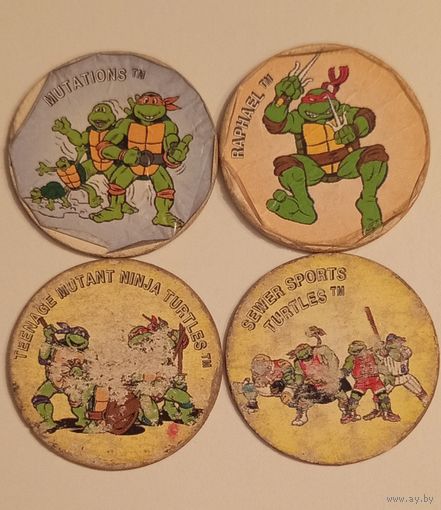 Фишки Ninja Tortues (Черепашки Ниндзя) #57, 74, 126, 141