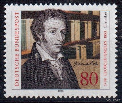 Германия. 1988 год. 200 лет со дня рождения Леопольда Гмелина, химика **