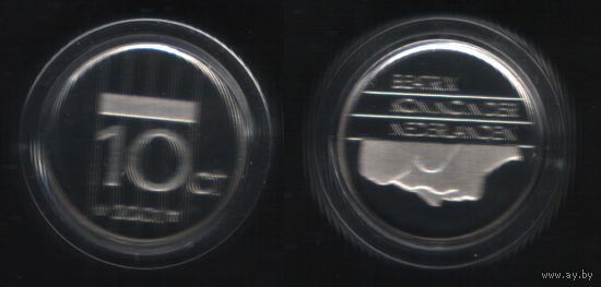 Нидерланды km203 10 центов 2001 год капсула (старый тип) центы капсула (_4