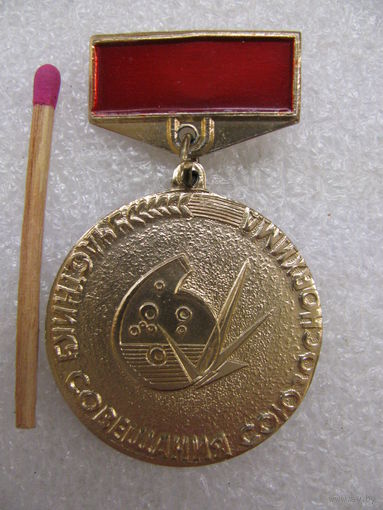 Знак. Участнику совещания Союзосновхима. Гомельский Химзавод. 06.1971