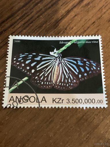 Ангола 2000. Бабочки. Ideopsis yulgaris macrina. Марка из серии