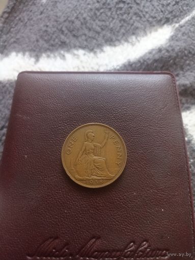 Великобритания 1 пенни 1938 год