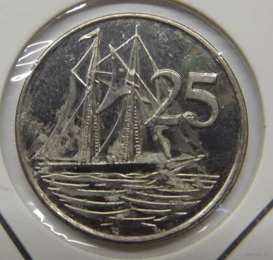 Каймановы острова 25 центов 2013 г