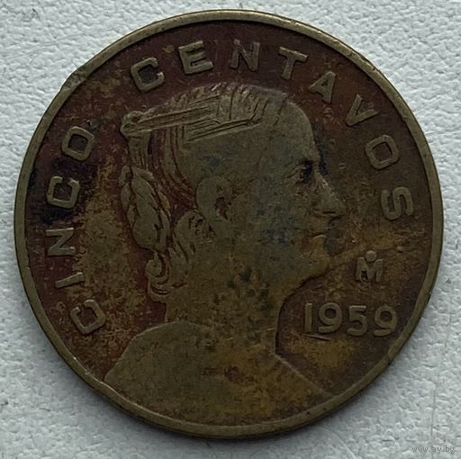 Мексика 5 сентаво 1959 г.