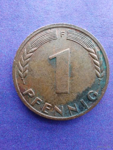 Германия ФРГ 1 пфенниг 1972 F