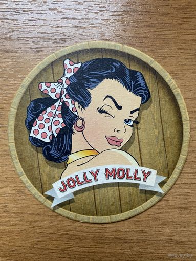 Подставка под пиво пивоварни "Jolly Molly" /Тула, Россия/ No 2