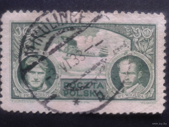 Польша 1933 летчики, самолет
