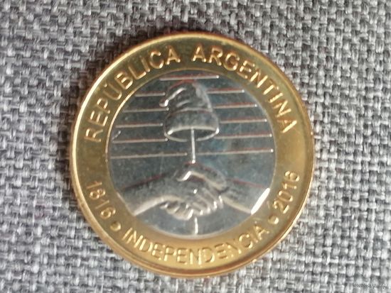 Аргентина 2 юбилейная с рубля