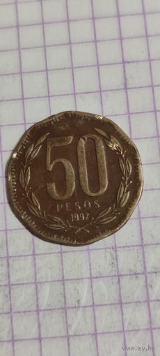 Чили 50 песос 1992