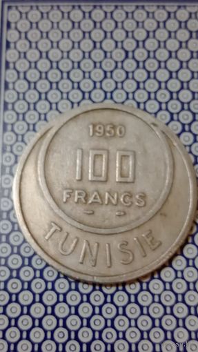 Тунис 100 франков 1950