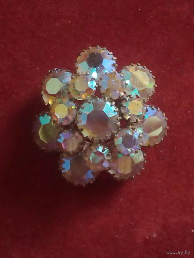 Брошь СССР или ЧССР радужная
