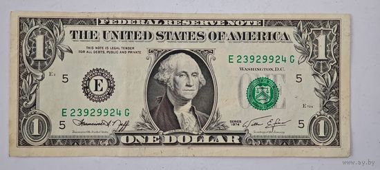 1974 год США доллар