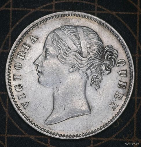 Индия Британская. 1 рупия 1840. Без точки, надпись по бокам портрета