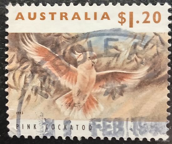 Австралия 1993. Розовый попугай