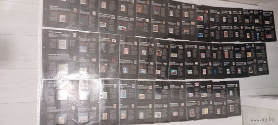 СССР. Тематические листы с марками. 40 шт. Двухсторонние.