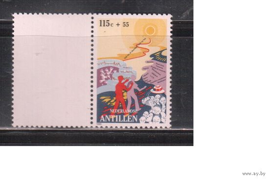 Антиллы-1990,(Мих.689) ** ,  Спортклуб