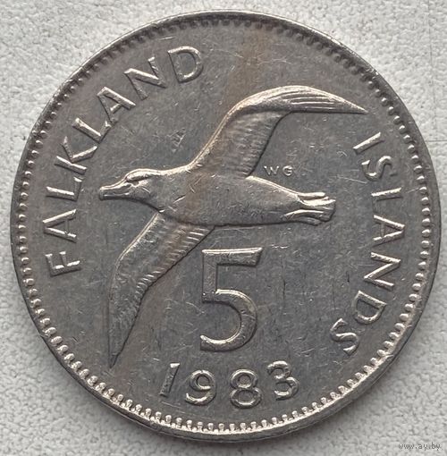 Фолклендские острова (Фолкленды) 5 пенсов 1983 г.