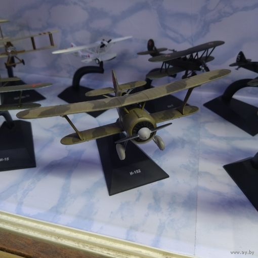 Модель самолёта И-152 (И-15бис) металл