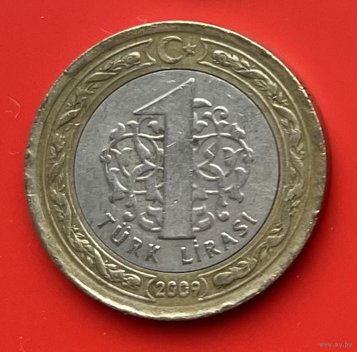 32-07 Турция 1 лира 2009 г.