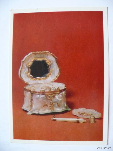 Открытка. Шкатулка, 1980, чистая.