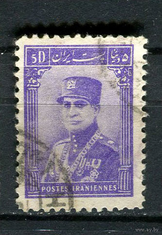 Иран - 1935 - Шах Реза Пехлеви 5D - (есть тонкое место) - [Mi.687] - 1 марка. Гашеная.  (LOT FJ22)-T10P23