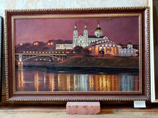"Огни города", 60х100см, холст масло, Кособуцкий Игорь. 2019г.