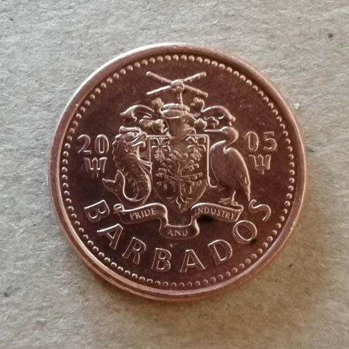 Барбадос 1 цент, 2005 г., KM# 10a ю