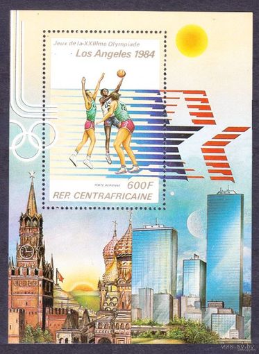 1982 Центральноафриканская Республика 858/B192 Олимпийские игры 1984 года в Лос-Анджелесе 5,50 евро