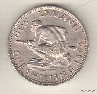 Новая Зеландия 1 шиллинг 1964