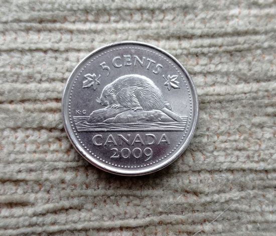 Werty71 Канада 5 центов 2009 Бобр