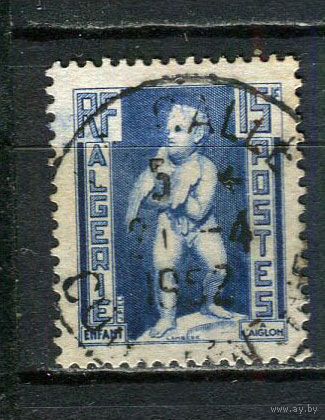Французский Алжир - 1952 - Древняя статуя 15Fr - [Mi.301] - 1 марка. Гашеная.  (Лот 52HM)-T2P9