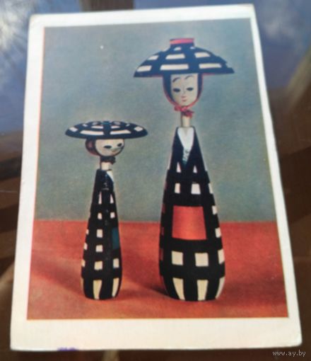 1964 год Японские игрушки Мать и дочь