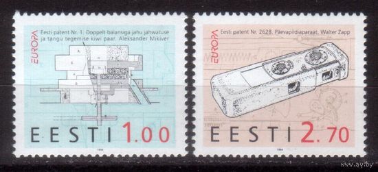 Эстония 1994 Европа Техника Изобретения Фото Фотоаппарат Фотокамера. Полная **