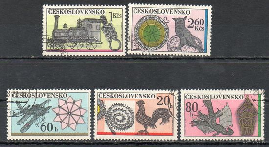 Изделия из проволки Чехословакия 1972 год серия из 5 марок