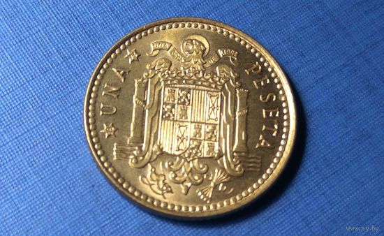 1 песета 1975 (78). Испания. AU!
