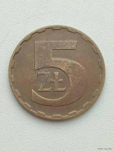 Польша. 5 злотых 1984 год.
