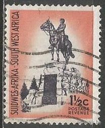 Юго-Западная Африка. Памятник немецкому воину. 1961г. Mi#298.