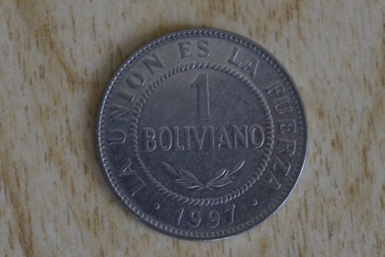 Боливия 1 боливиано 1997 с 1 руб