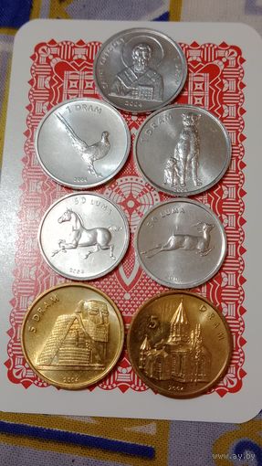 Нагорный Карабах набор монет 2004 г 7 штук