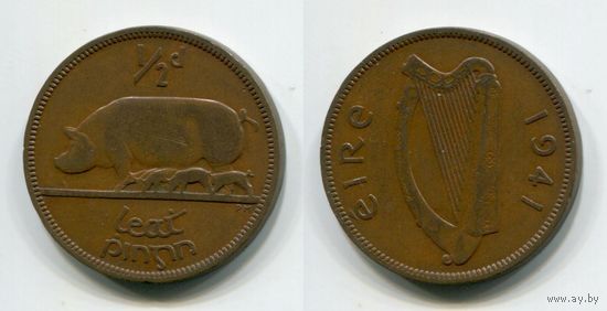 Ирландия. 1/2 пенни (1941)