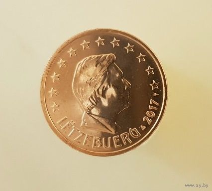 5 евроцентов 2017 Люксембург UNC из ролла
