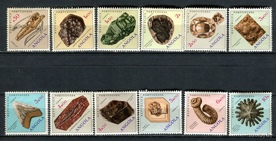 Португальские колонии - Ангола - 1970 - Геология, минералогия, палеонтология - [Mi. 563-574] - полная серия - 12 марок. MNH.  (Лот 50JT)-T25P9